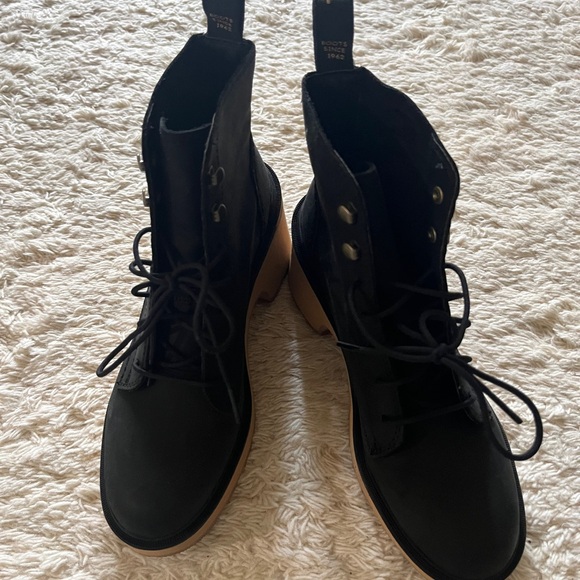 SOREL Leather Hi Line Heel Lace Boot black for women - Picture 2 of 3